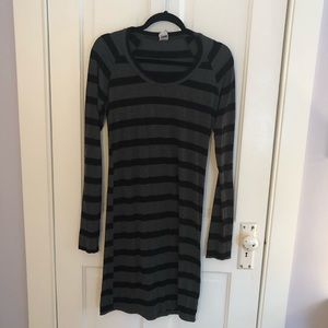 Nom Maternity Long Sleeve Striped Dress